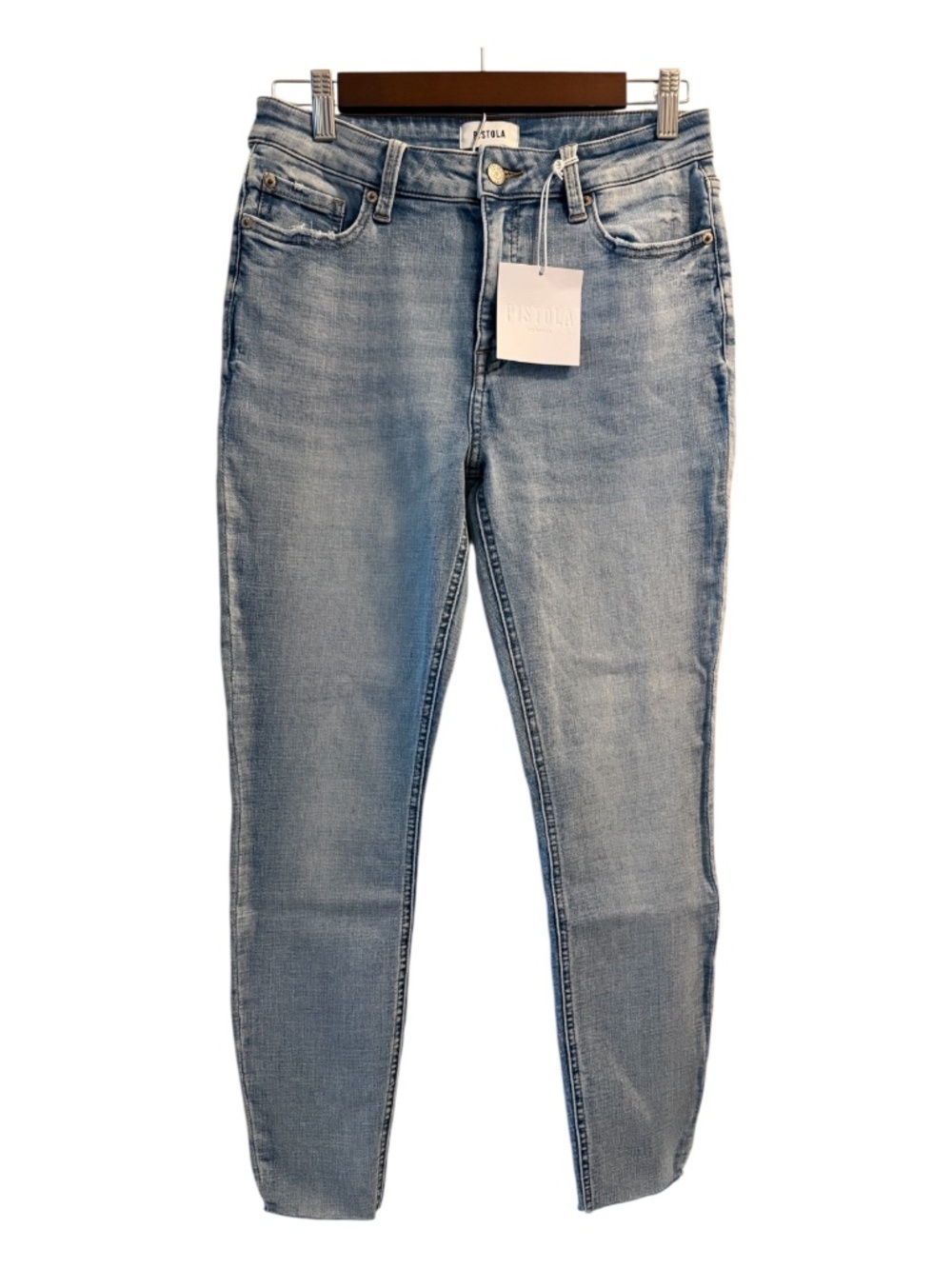 NWT Pistola Arielle High Rise Skinny Jeans in Light Wash - Size 29 - Picture 2 of 6